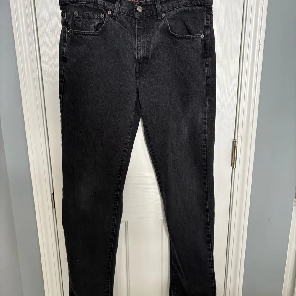 Urban Pipeline Jeans Men 34x32 Black Slim Fit Straight Stretch Denim Pants